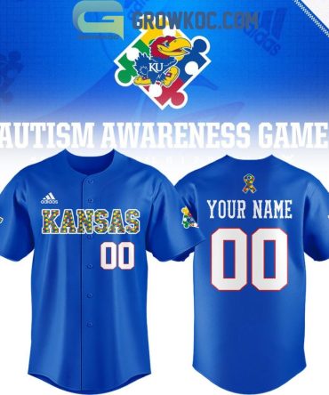 Kansas Jayhawks Autism Awareness Jersey