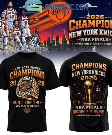 Knicks Fans Celebrate Nba Finals Champions Black Shirt