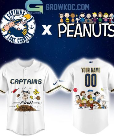 Lake County Captains Peanuts Night Personalized Jersey