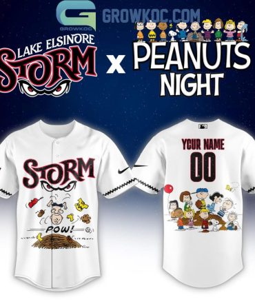 Lake Elsinore Storm Peanuts Night Custom Jersey