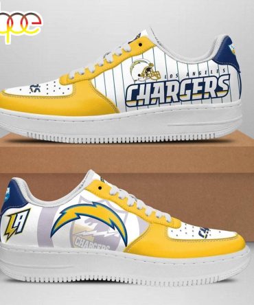 Los Angeles Chargers Football Air Force 1 Shoes For Fans