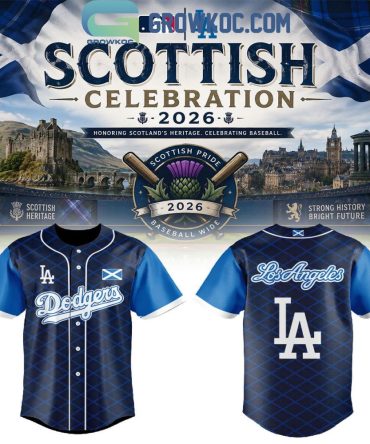 Los Angeles Dodgers Scottish Pride Celebration 2026 Baseball Jersey