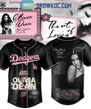 Los Angeles Dodgers With Olivia Dean The Art Of Loving Live Tour Jersey