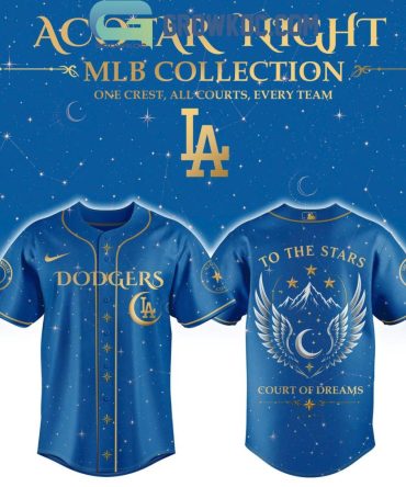 Los Angeles Dodgers X Acotar Night To The Stars Court Of Dreams Jersey