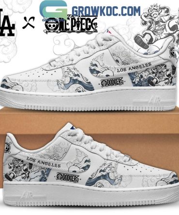 Los Angeles Dodgers X One Piece Gear 5 Air Force 1 Shoes