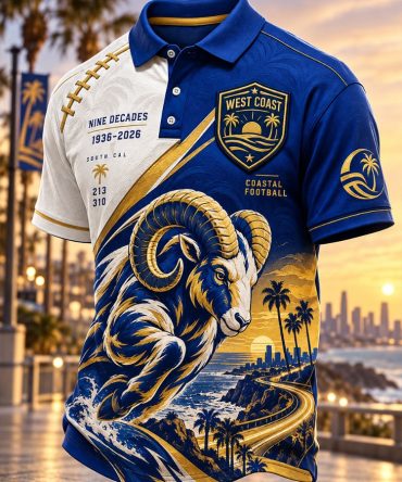 Los Angeles Football 1936 2026 Southern California Polo Shirt Los Angeles Merch Gift For Fans