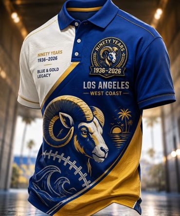Los Angeles Football Polo Shirt 90Th Anniversary 1936 2026 Merch Gift For Stadium Fans