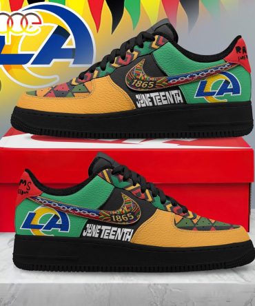 Los Angeles Rams Nfl Juneteenth Air Force 1 Shoes For Fans
