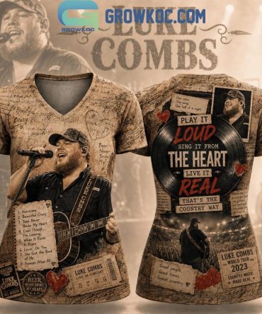 Luke Combs Beer Never Broke My Heart V Neck Shirt