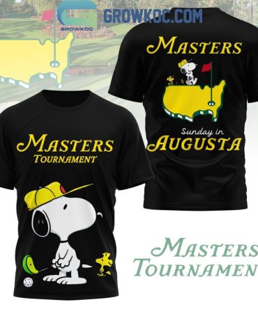 Master Tournament X Snoopy Sunday In Augusta T-Shirt