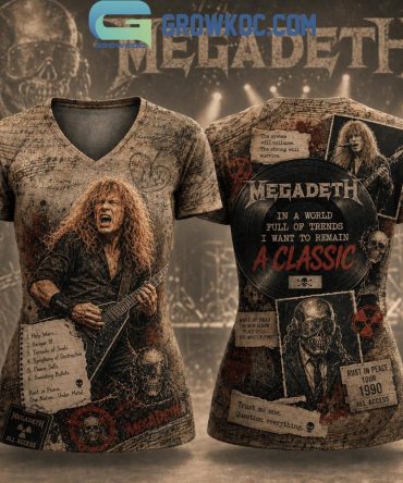 Megadeth In A World Full Of Trends I Want To Remain A Classic V Neck Shirt