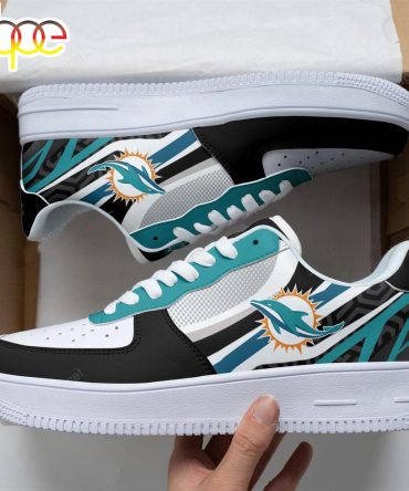 Miami Dolphins Football Air Force 1 Shoes For Fan
