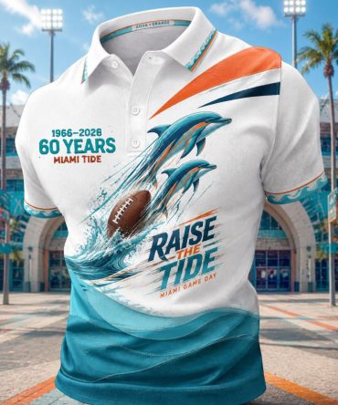 Miami Football Merch 1966-2026 Miami Polo Shirt Ultimate Football Fan Gifts