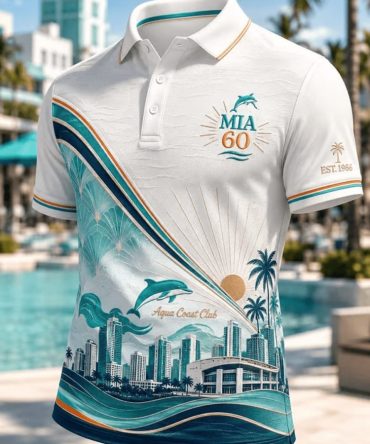 Miami Football Merch Miami Polo Shirt Collectible Gifts For Fans
