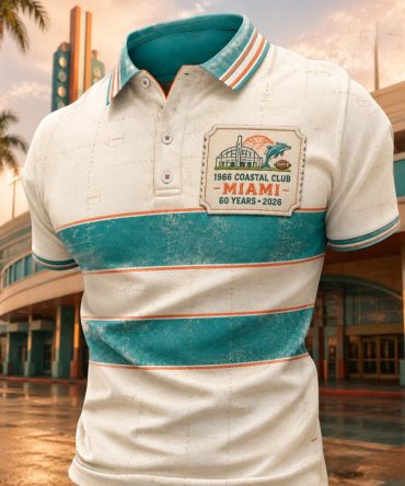 Miami Football Merch Miami Polo Shirt Football Fan Gifts