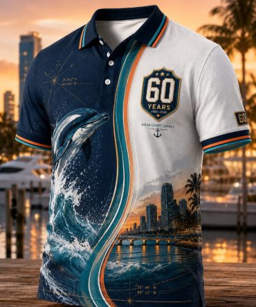 Miami Football Polo Shirt Miami Football Game Day Merch Gift For Football Fans