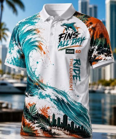 Miami Wave Club 60 Years Of Waves Polo Shirt Miami Football Merch Gift For Football Fans