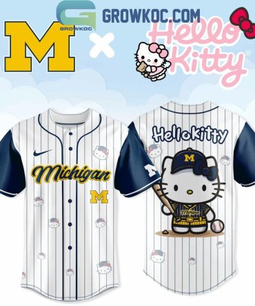 Michigan Wolverines X Hello Kitty Soft Girl Aesthetic Jersey