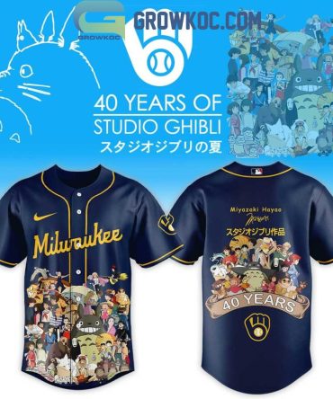 Milwaukee Brewers X Studio Ghibli 40Th Anniversary Jersey