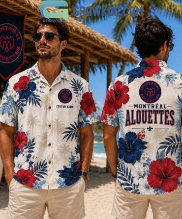 Montreal Alouettes Cfl Summer Floral Pattern Hawaiian Shirt