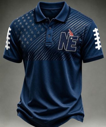 New England Football Merch New England Polo Shirt Collectible Gifts For Fans