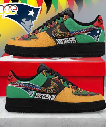New England Patriots Nfl Juneteenth Air Force 1 Shoes For Fans