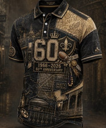 New Orleans 60Th 1966 2026 Polo Shirt New Orleans Football Merch Gift For Sport Fan