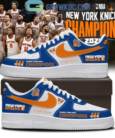 New York Knicks Three Time Nba Champions Air Force Shoes