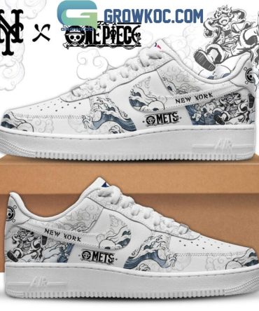 New York Mets X One Piece Gear 5 Air Force 1 Shoes