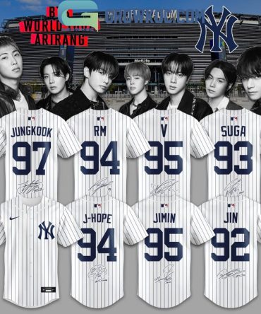 New York Yankees X Bts World Tour Arirang Jersey