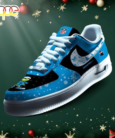 Nfl Carolina Panthers Grinch Merry Christmas Sport Air Force 1 Shoes