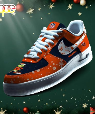 Nfl Chicago Bears Grinch Merry Christmas Sport Air Force 1 Shoes