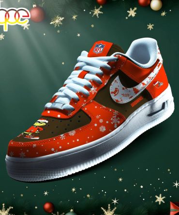 Nfl Cleveland Browns Grinch Merry Christmas Sport Air Force 1 Shoes