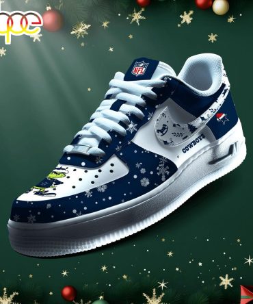 Nfl Dallas Cowboys Grinch Merry Christmas Sport Air Force 1 Shoes
