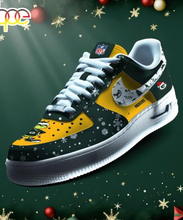 Nfl Green Bay Packers Grinch Merry Christmas Sport Air Force 1 Shoes