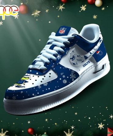 Nfl Indianapolis Colts Grinch Merry Christmas Sport Air Force 1 Shoes