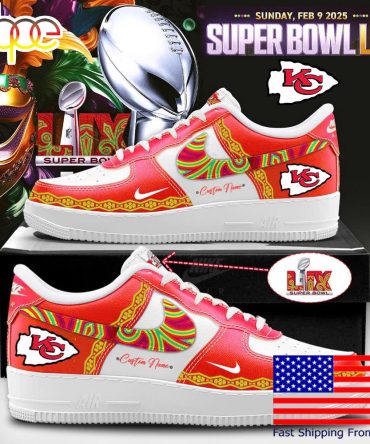 Nfl Kansas City Chiefs Big Game 2025 Custom Air Force 1 Shoes , Best Running Shoes