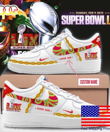 Nfl Kansas City Chiefs Football Super Bowl Lix Custom Air Force 1 Shoes , Best Running Shoes