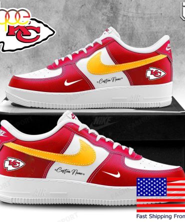 Nfl Kansas City Chiefs Limited Custom Air Force 1 Shoes