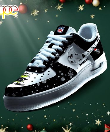 Nfl Las Vegas Raiders Grinch Merry Christmas Sport Air Force 1 Shoes