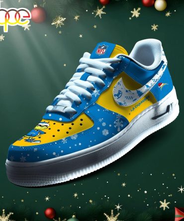 Nfl Los Angeles Chargers Grinch Merry Christmas Sport Air Force 1 Shoes