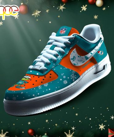 Nfl Miami Dolphins Grinch Merry Christmas Sport Air Force 1 Shoes