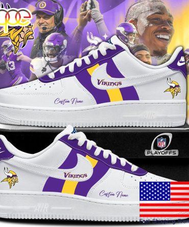 Nfl Minnesota Vikings Limited Custom Air Force 1 Shoes