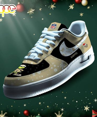 Nfl New Orleans Saints Grinch Merry Christmas Sport Air Force 1 Shoes