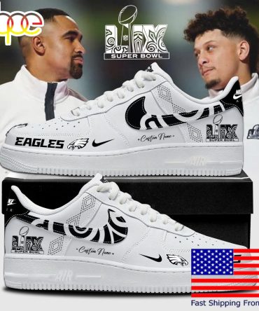 Nfl Philadelphia Eagles 2025 Super Bowl Lix Opening Night Custom Air Force 1 Shoes , Best Running Shoes
