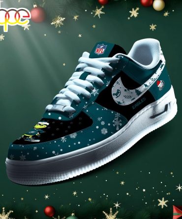 Nfl Philadelphia Eagles Grinch Merry Christmas Sport Air Force 1 Shoes