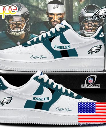 Nfl Philadelphia Eagles Limited Custom Air Force 1 Shoes