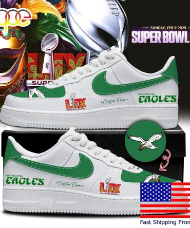 Nfl Philadelphia Eagles Super Bowl Lix Limited Custom Air Force 1 Shoes , Best Running Shoes