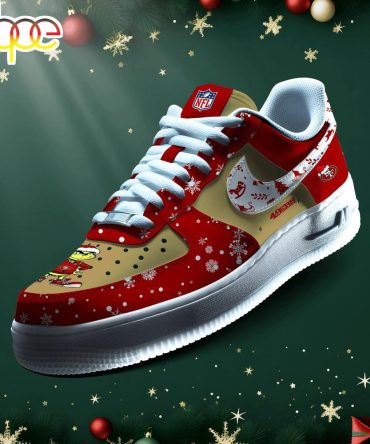Nfl San Francisco 49Ers Grinch Merry Christmas Sport Air Force 1 Shoes