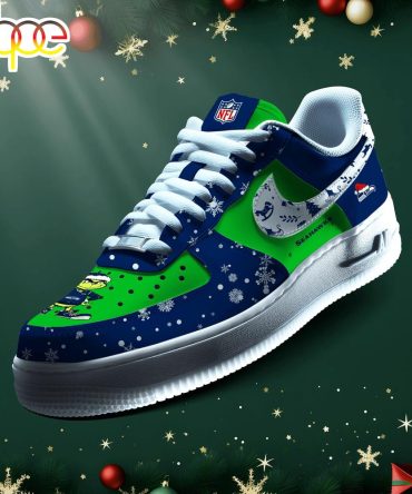 Nfl Seattle Seahawks Grinch Merry Christmas Sport Air Force 1 Shoes